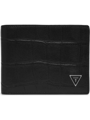 Guess Torino Ikiye Katlanır Orta Boy Erkek Siyah Cüzdan SMTOCRLEA20-BLA