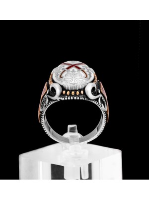 Yıldırım Çapraz Kılıç Motifli 925 Ayar Gümüş Yüzük – El Işçiliği Detaylı Özel Tasarım