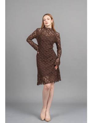 MissVina Trend Tül Mini Elbise – Premium Astarlı Form 50359