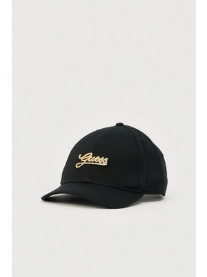 Guess Beyzbol Kadın Siyah Şapka AW5475COT01-BLA