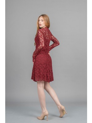 MissVina Trend Tül Mini Elbise – Premium Astarlı Form 50359