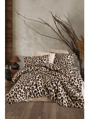 nordqueen Ranforce %100 Pamuk Çift Kişilik Nevresim Seti Leo