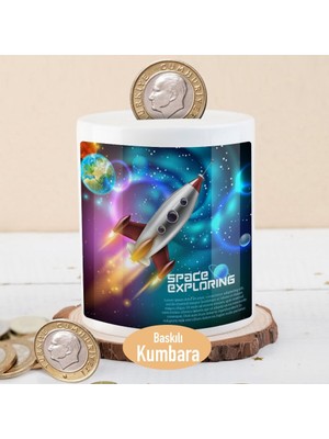 Asilmeydan Uzaya Fırlatılan Roket Gök Bilimleri Para Birikim Kumbarası-18317