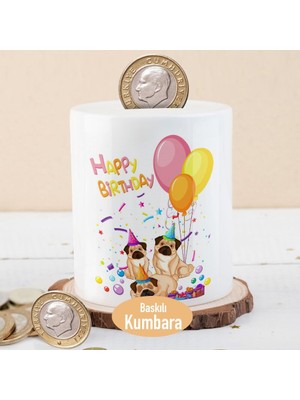Asilmeydan Happy Birthday Partideki Köpekler Para Birikim Kumbarası-25428
