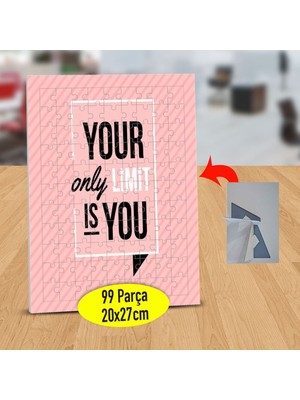 Asilmeydan Your Only Limit Yazılı 99 Parça Puzzle Yapboz Tablo-47842874