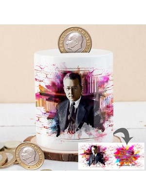 Asilmeydan Sabahattin Ali Senden Başka Pencere Kumbarası Seramik 27 cm Canlı Renkler ile Tasarım