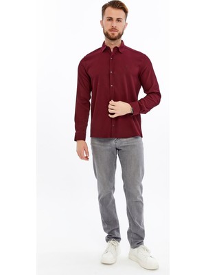 Citra Likralı Örme Jakarlı Slim Fit Erkek Gömlek