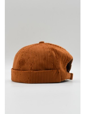 Külah Erkek Kiremit Kadife Docker Bere Katlamalı Cap Şapka