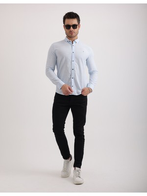 Citra Premium Dokulu Flam Keten Smart Casual Erkek Gömlek