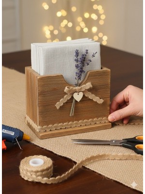 Duck Hoby 10 Metre Dekoratif Jut Şerit, 1,5 cm , Jut Kurdele, Hasır Şerit, Hasır Kurdele, Kendir Kurdele