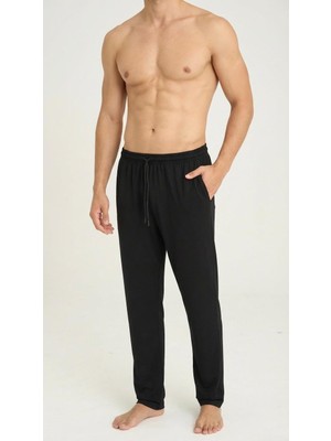 Kly Erkek Siyah Tek Alt Pijama Altı Rahat Kesim Konforlu Yapı C6T4N01