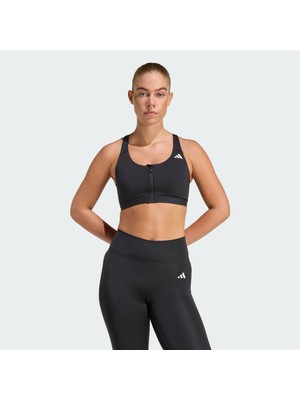 Adidas Performance KB4386 Optime Essentials Workout Ön Fermuarlı Orta Destekli Sporcu Sütyeni