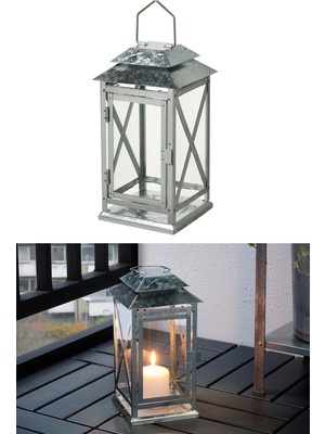 Binbirreyon Blok Mum Feneri Galvanizli Büyük Boy MA105