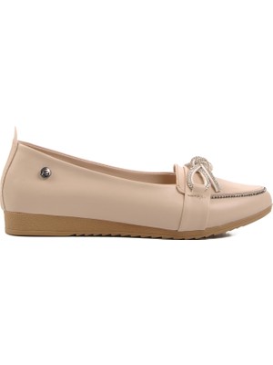 Pierre Cardin PC-53018 Z Bej Kadın Babet