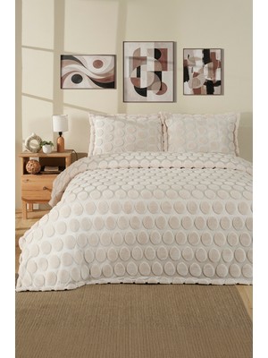 nordqueen Jakarlı Welsoft Tek Kişilik Yatak Örtüsü Seti 180X240 cm Perle