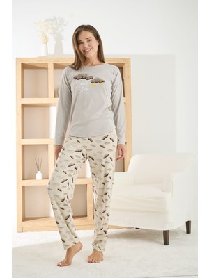 Pijamoni Berlin Raporlu Kadın Pijama Takımı