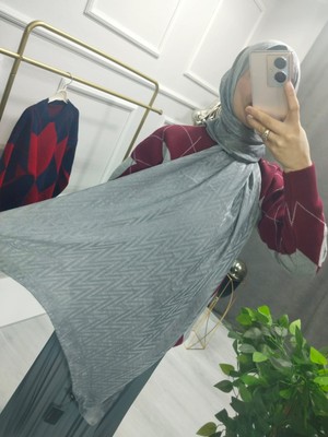 Nisa Butik Giyim Pamuklu Jakarlı Şal