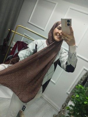 Nisa Butik Giyim Pamuklu Jakarlı Şal