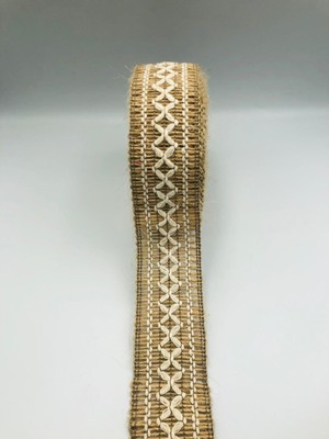 Duck Hoby 5 Metre Dekoratif Jut Şerit, 4 cm , Jut Kurdele, Hasır Şerit, Hasır Kurdele, Kendir Kurdele