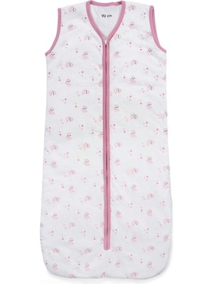 Uygun Bebe Kolsuz Uyku Tulumu Pembe Miskin 90 cm
