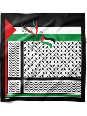 Hawwa Filistin Desenli Bandana Fular 2 V315