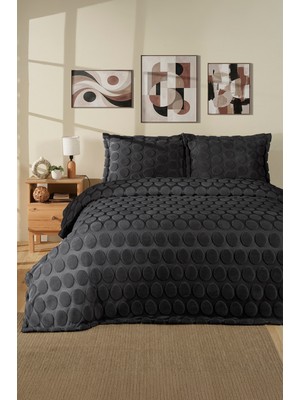 nordqueen Jakarlı Welsoft Tek Kişilik Yatak Örtüsü Seti 180X240 cm Perle