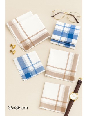 Hepsine Rakip 12 Li Erkek Cep Yaka Mendil Seti 39X39 cm Pamuklu Miryavuz