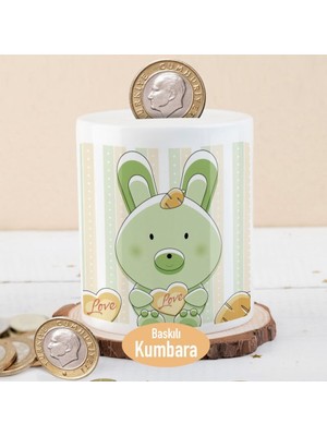 Asilmeydan Mutlu Sevimli Tavşancık Baskılı Para Birikim Kumbarası-118