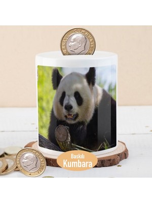Asilmeydan Ormanda Neşeli Sevimli Panda Para Birikim Kumbarası-135190