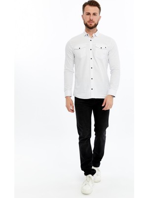 Citra Premium Dokulu Gabardin Kot Trend Erkek Gömlek