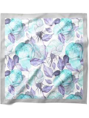 Hawwa Mint Rüyası Desenli Bandana Fular V328