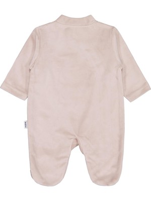 Mini Damla Minidamla Zürafa Nakış Çıtçıtlı 1-6 Ay Tulum - Kahve 6-9 Ay