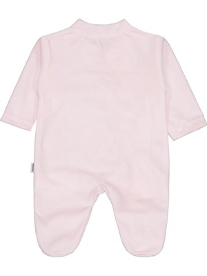 Mini Damla Minidamla Zürafa Nakış Çıtçıtlı 1-6 Ay Tulum - Pembe 3-6 Ay