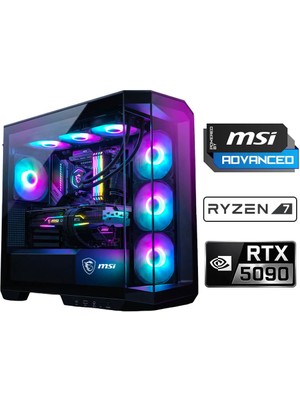 Xaser Velox X490  Ryzen 7 7800X3D 32GB Ddr5 Ram 1tb M.2 Nvme SSD 32GB RTX5090 Sıvı Soğutmalı Msı Oyuncu Oem Paket