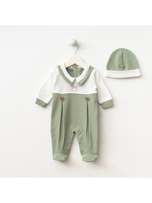 CFRA At Nakışlı Şapkalı Patikli Mavi Renk Erkek Tulum