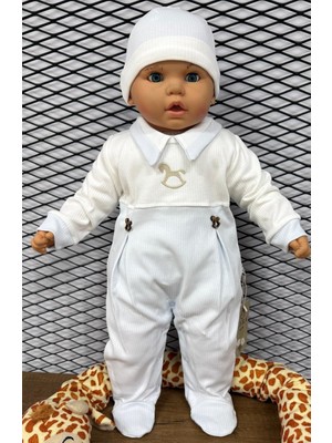 CFRA At Nakışlı Mavi Renk Erkek Uyku Tulumu Organik Pamuk Nefes Alabilir Özellikli