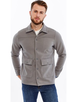 Citra Premium Kaşe Dokulu Cepli Erkek Gömlek
