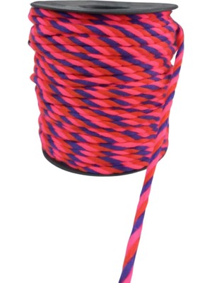 Almira Butik Bileklik Ipi, Hediye Paketleme Ipi, Şans, Bereket, Aşk, Şifa, Güç 10 mm Pamuk  10 Metre Fuşya