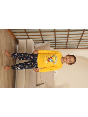 Kapitex 7114 Erkek Çocuk Uzun Kol Pijama Takımı