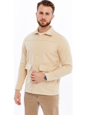 Citra Premium Kaşe Dokulu Cepli Erkek Gömlek