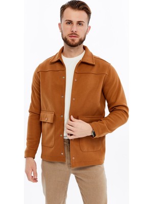 Citra Premium Kaşe Dokulu Cepli Erkek Gömlek