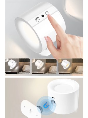 Gampus Kumandalı Çift Taraflı Profesyonel Gece Lambası Gün Batımı Lamba Loş Standlı Aydınlatma