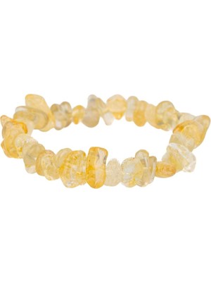 Bütüncül Şifa Kırık Sitrin Doğal Taş Bileklik