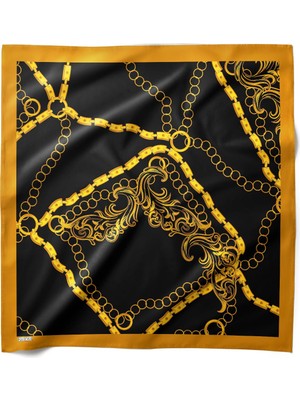 Hawwa Zincir Şıklığı Desenli Bandana Fular V341