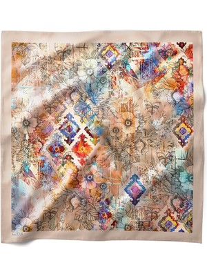 Hawwa Hatıra Katmanları Desenli Bandana Fular V338