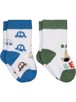 Civil Baby Beep Havlu 6-18 Ay 2'li Bebek Erk Çorap Set - Standart 12 Ay