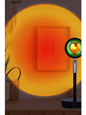 Gampus Gece Lambası Projektör Gün Batımı Görüntü Sunset Lamp Yeni Çocuk Odası