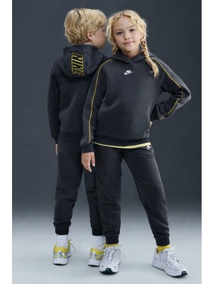 Nike Sportswear Club Polar Şardonlu Unisex Çocuk Eşofman Takımı Antrasit