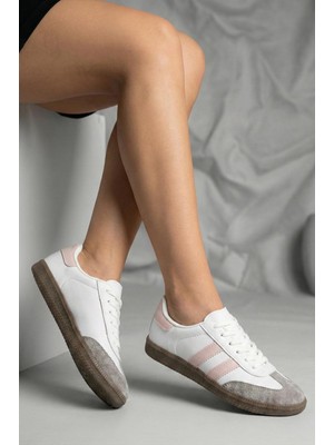 Oksit Sany Retro Hafif Rahat Taban Bağcıklı Kadın Sneaker