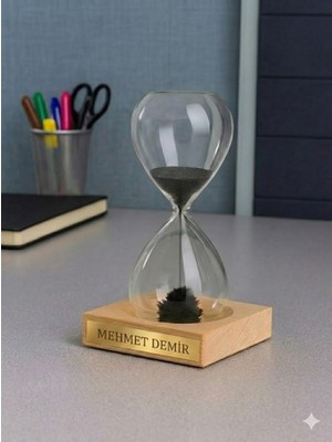 Biton Toptan Kişiye Özel Kum Saati Dekoratif Mıknatıslı Manyetik Kum Saati Ofise Arkadaşa Hediye